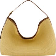 Vince Medium Vivian Raffia Hobo Bag