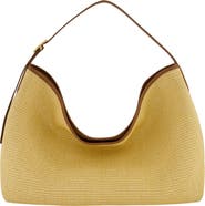 Vince Medium Vivian Raffia Hobo Bag