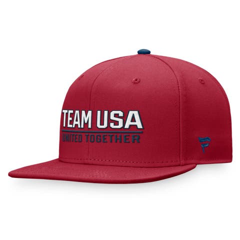 Men's Fanatics Branded Red Team USA Snapback Hat
