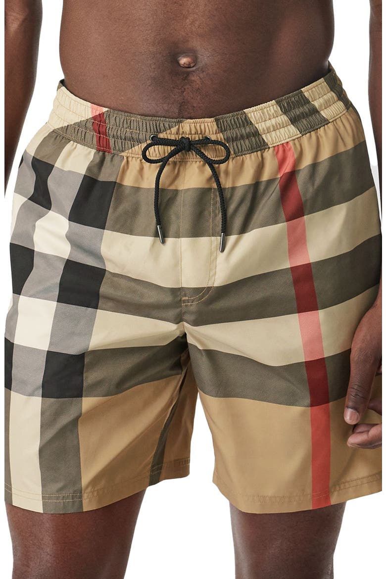 Guildes Check Swim Trunks, Main, color, ARCHIVE BEIGE IP CHK