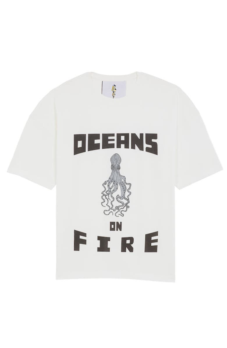 THE RAD BLACK KIDS Oceans on Fire T-shirt, Main, color, 