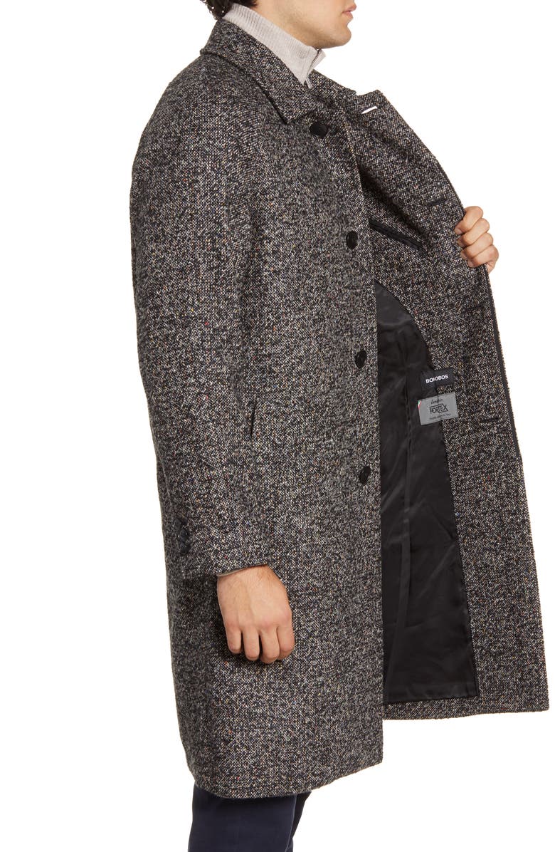 Bonobos Raglan Sleeve Tweed Wool Blend Trench Coat, Alternate, color,