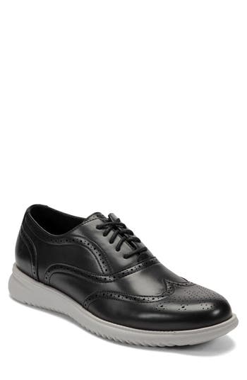 Reaction Kenneth Cole Lace-up Hybrid Oxford In Black