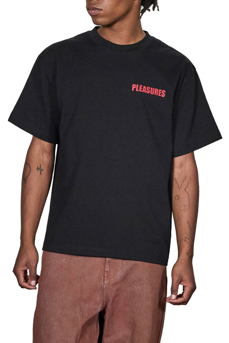 Impact Heavyweight Cotton Graphic T-Shirt, Main, color, BLACK