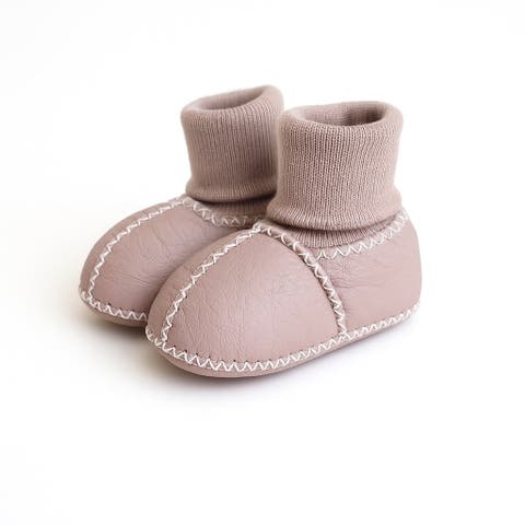 Organic Shearling Baby Booties - Stay On (baby)