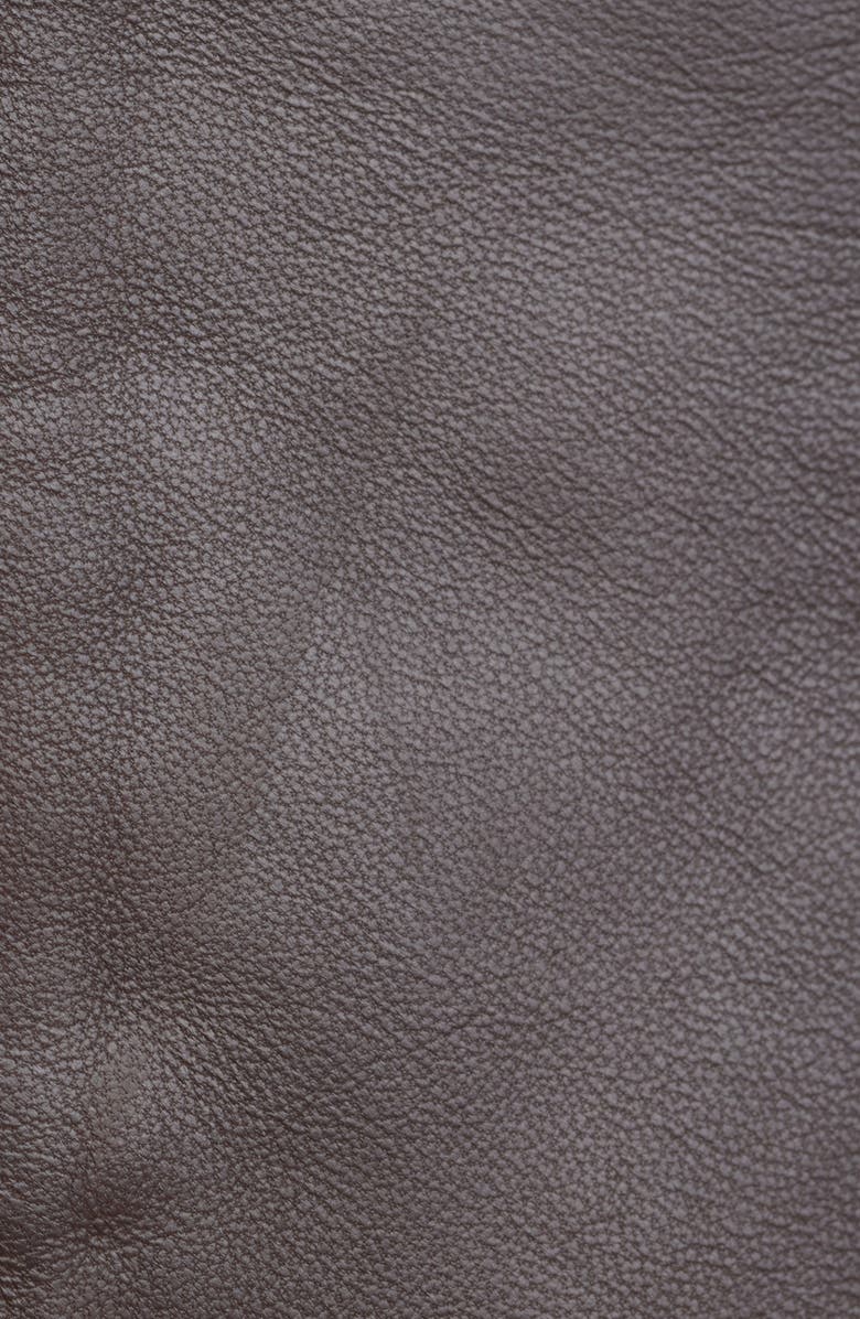 Reformation Veda Harrison Leather Jacket, Alternate, color, Cocoa