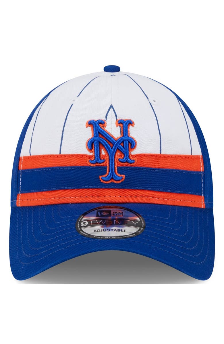 New Era Men's New Era White New York Mets 2024 Batting Practice 9TWENTY Adjustable Hat, Alternate, color,