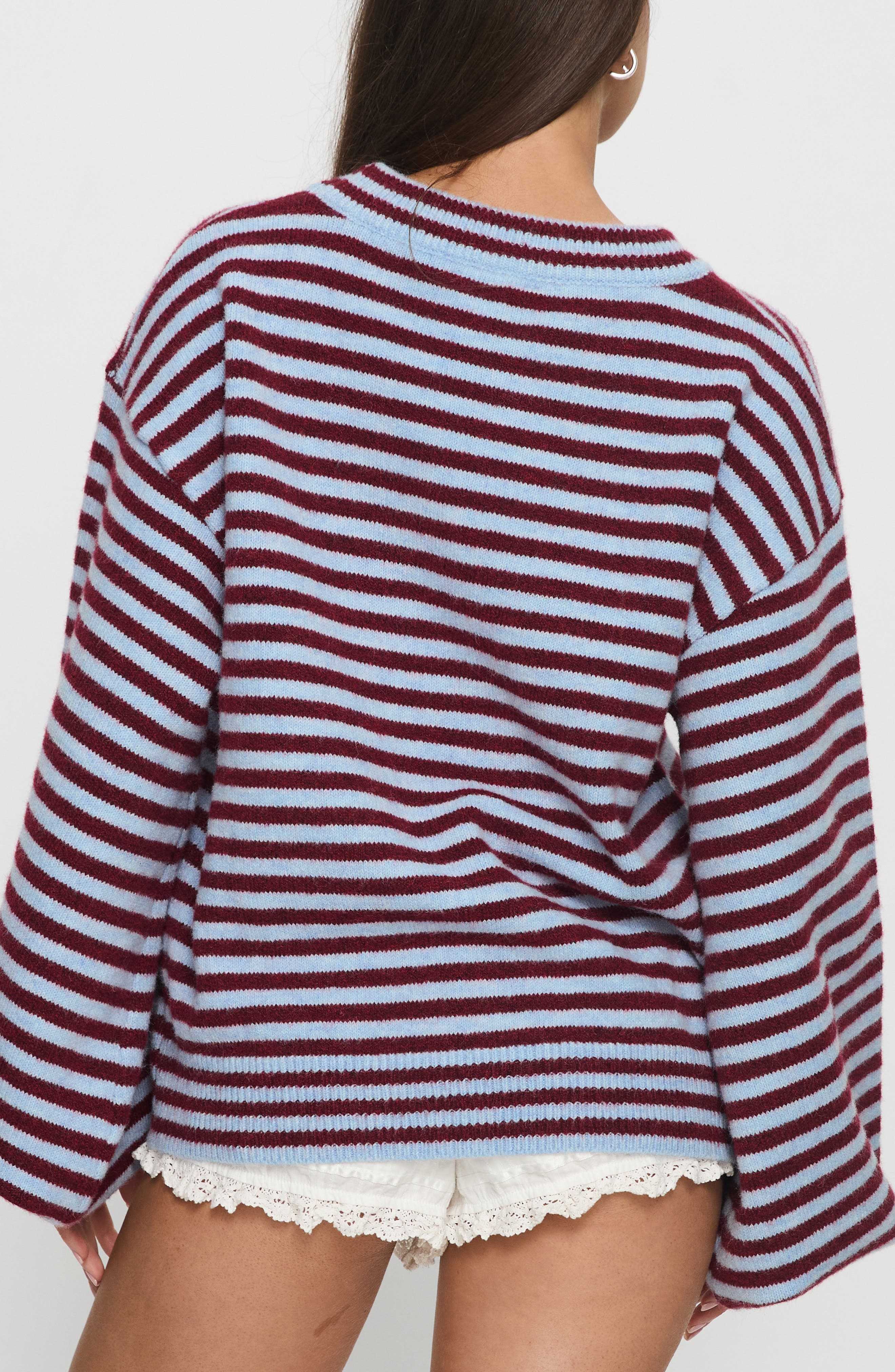Stroll Striped Oversize Sweater - image 2