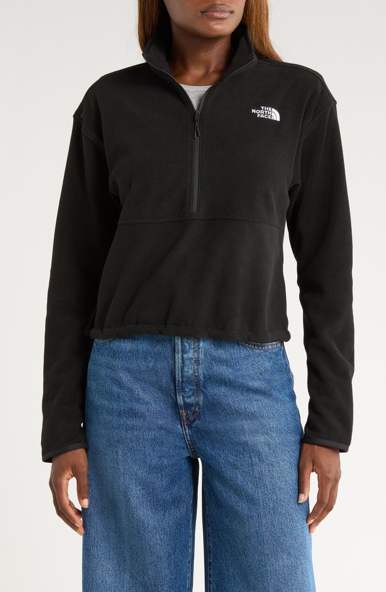 The North Face Glacier Polar Fleece Pullover, Main, color, Tnf Black