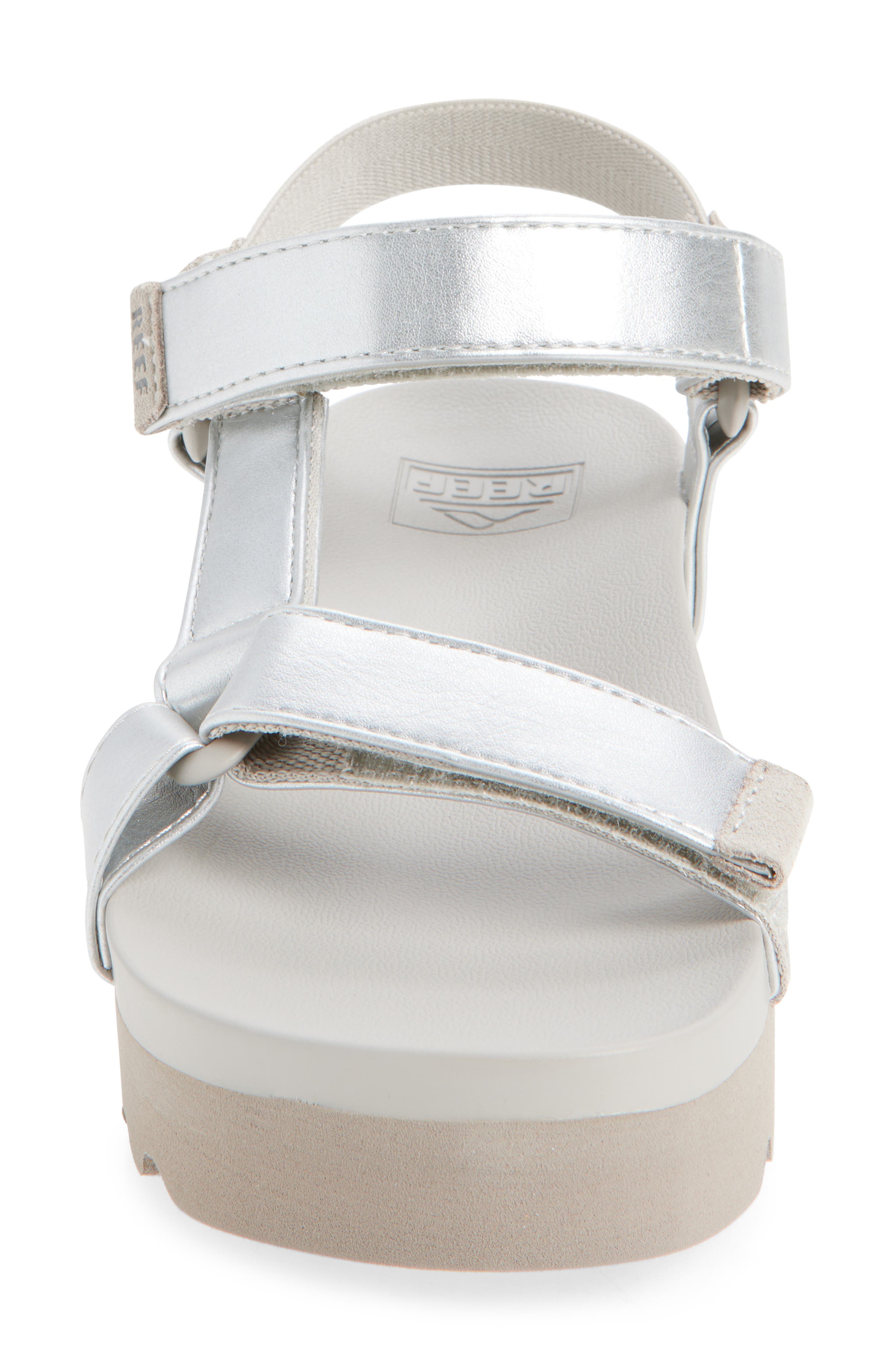Reef Metallic Sandal, Alternate, color, Silver
