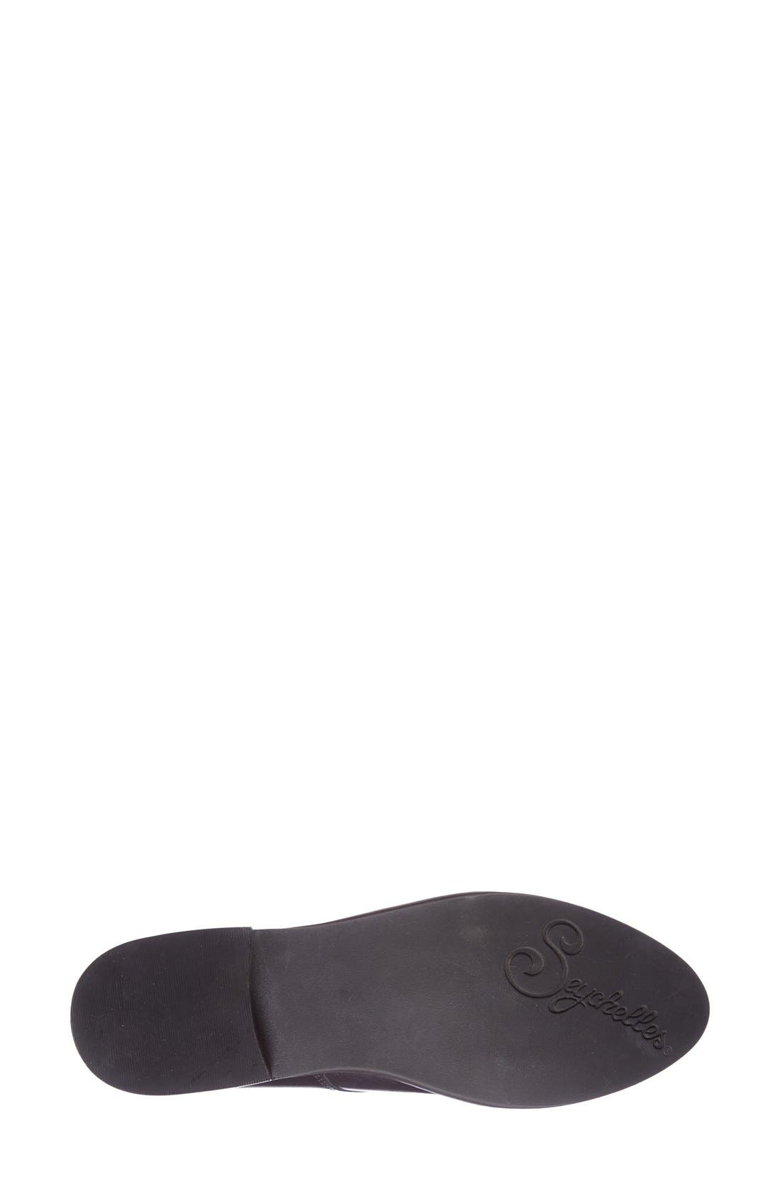 'Welcome Back' Oxford, Alternate, color, BLACK LEATHER