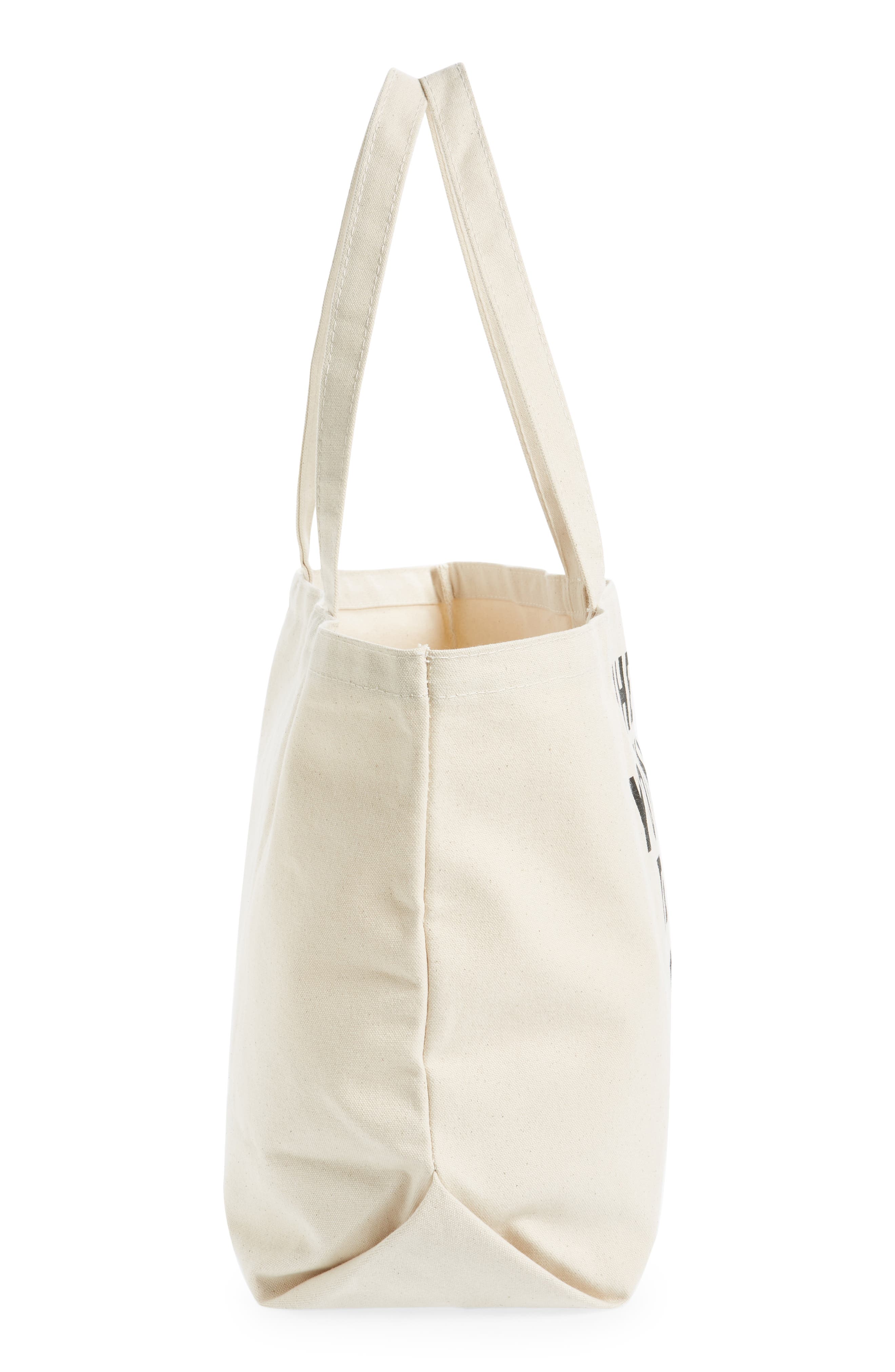 rayo & honey When You Know Better You Do Better Canvas Tote, Alternate, color, 