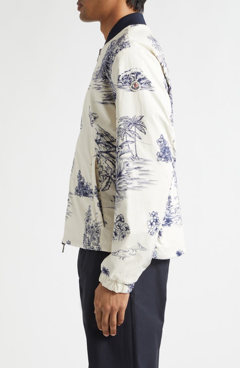 Moncler Achensee Reversible Bomber Jacket, Alternate, color, Blue