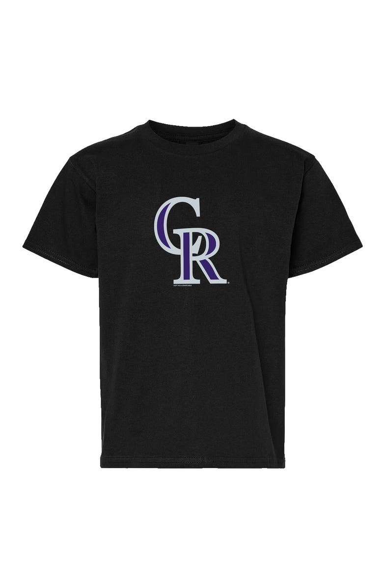 SOFT AS A GRAPE Youth Soft as a Grape  Black/Gray Colorado Rockies Two-Pack T-Shirt Set, Alternate, color, 