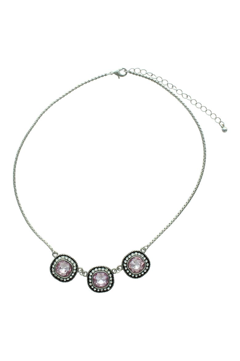 Nan Stone Station Necklace, Alternate, color, PURPLE