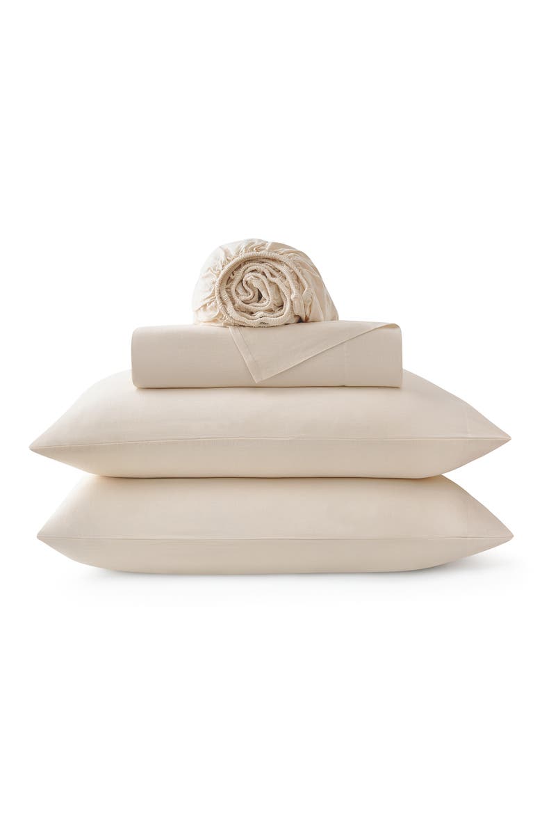 Eli Tencel™ & Linen Sheet Set, Main, color, BIRCH