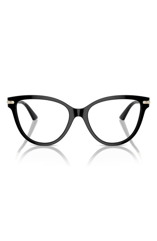 Jimmy Choo 54nn Cat Eye Optical Glasses In Black