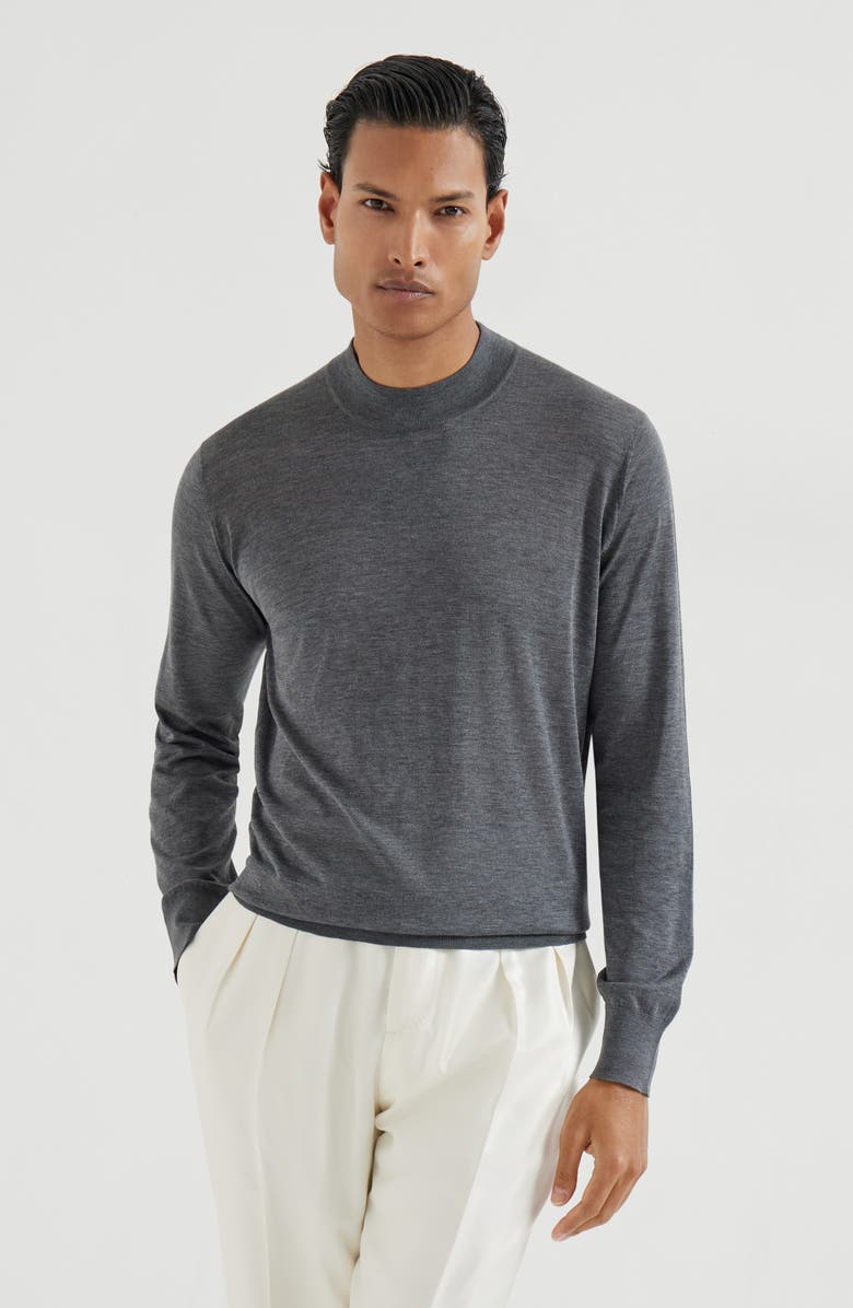Brunello Cucinelli Lightweight sweater, Main, color, Dark Grey