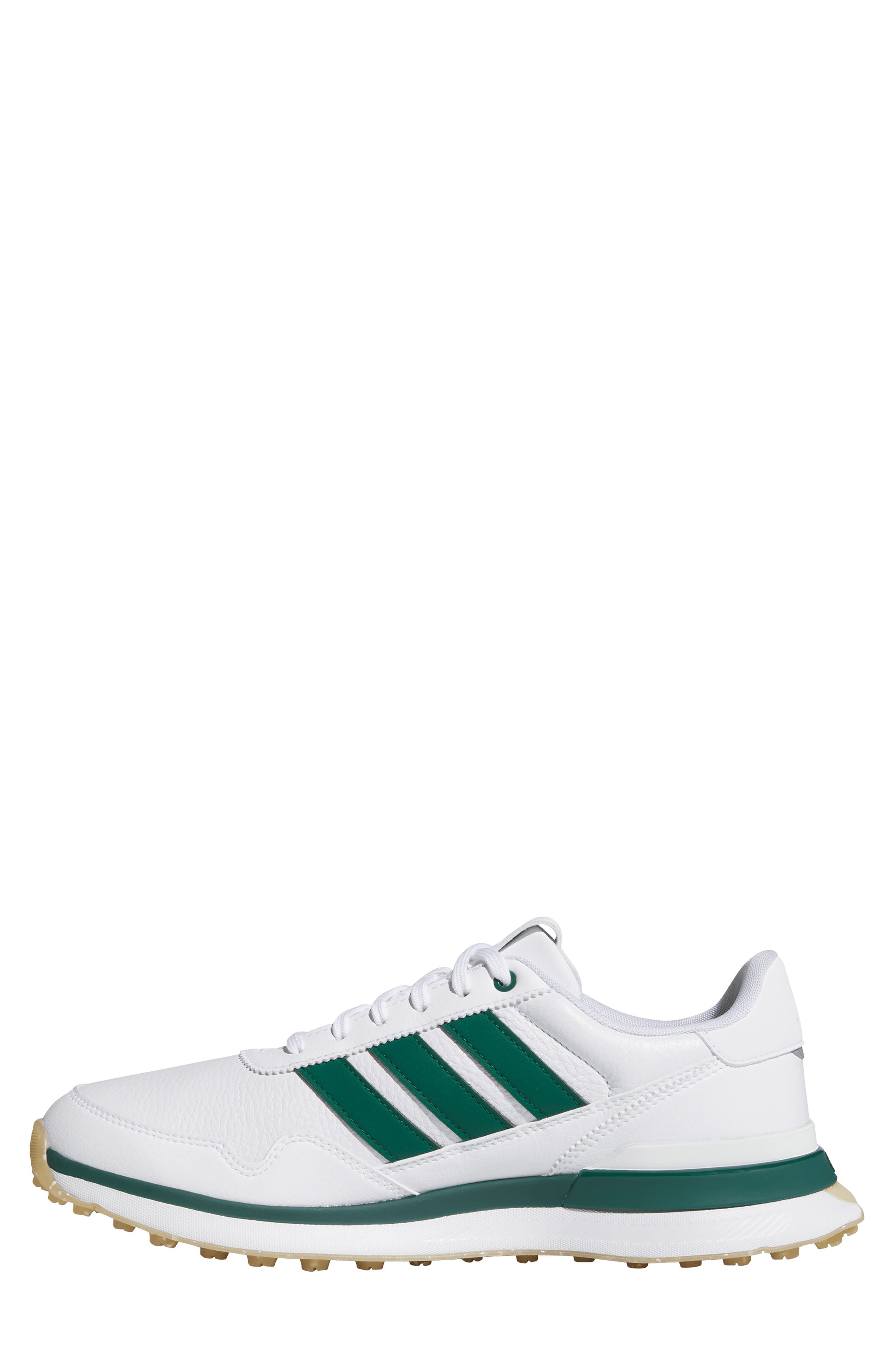 adidas S2G 26 Waterproof Spikeless Golf Shoe, Alternate, color, White/ Green/ Gum