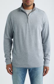 Peter Millar Comfort Interlock Organic Cotton Blend Quarter Zip Pullover