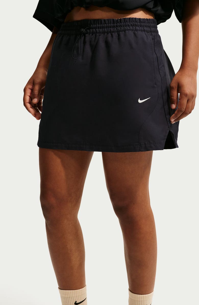 Nike Sportswear Street Mid Rise Mini Skirt, Alternate, color, Black/ Black/ Chalk