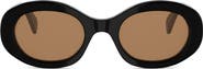 CELINE Triomphe 52mm Oval Sunglasses
