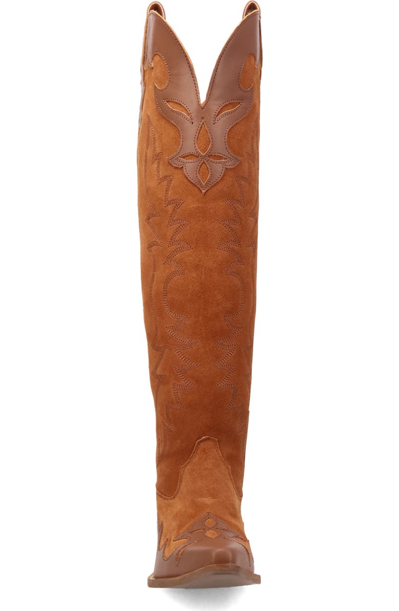 Dingo Drama Queen Over the Knee Western Boot, Alternate, color, Camel