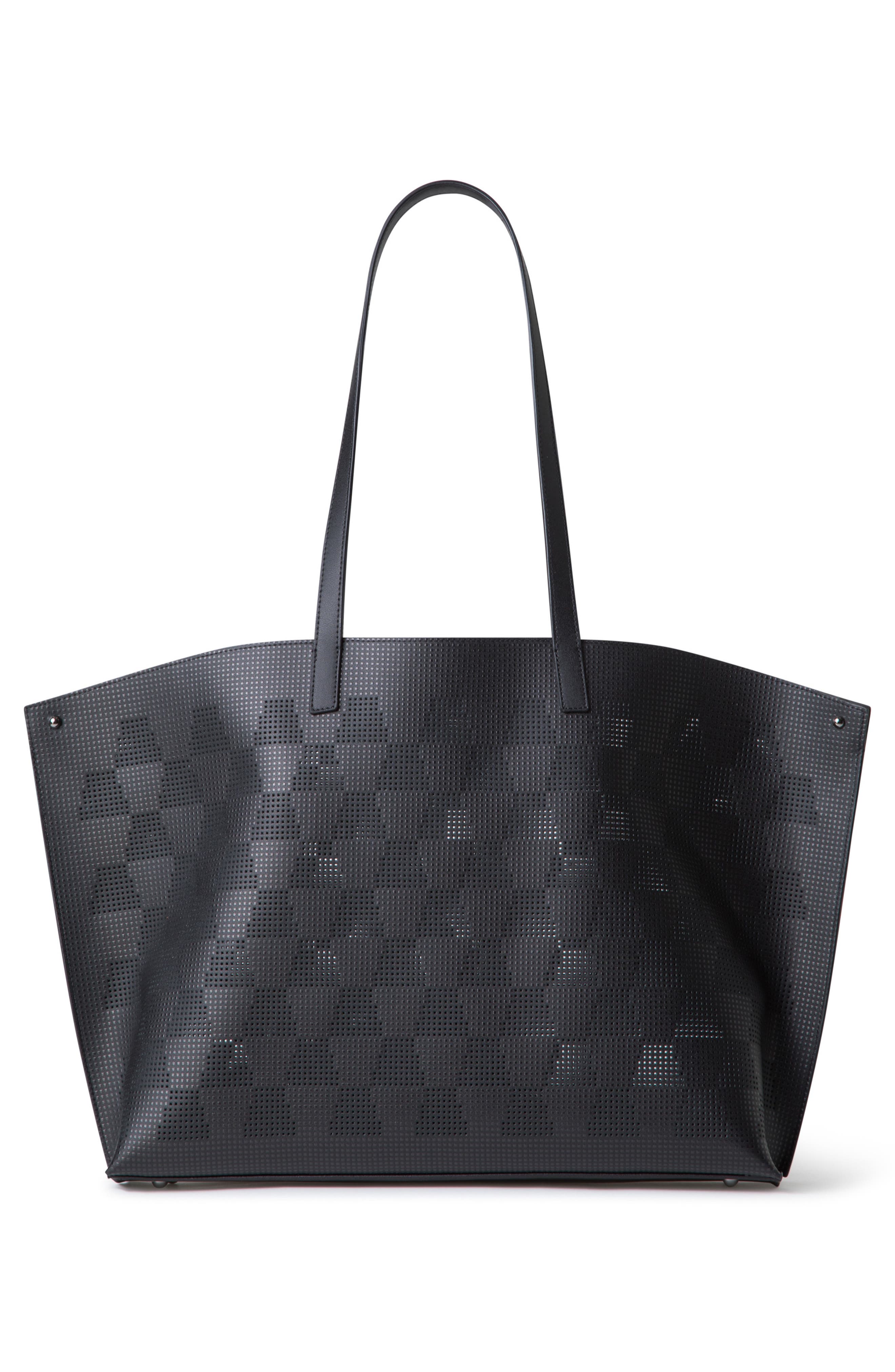 Akris Medium AI Perforated Leather Tote, Alternate, color, 
