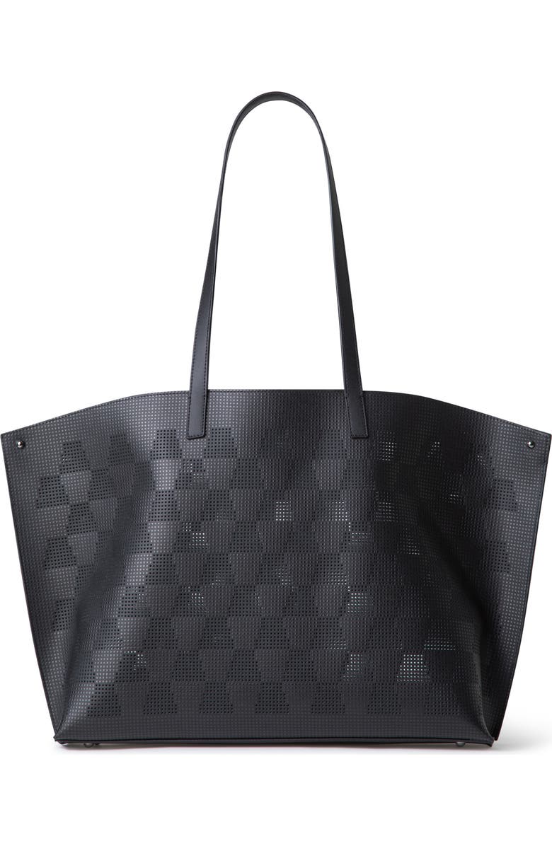Akris Medium AI Perforated Leather Tote, Alternate, color,