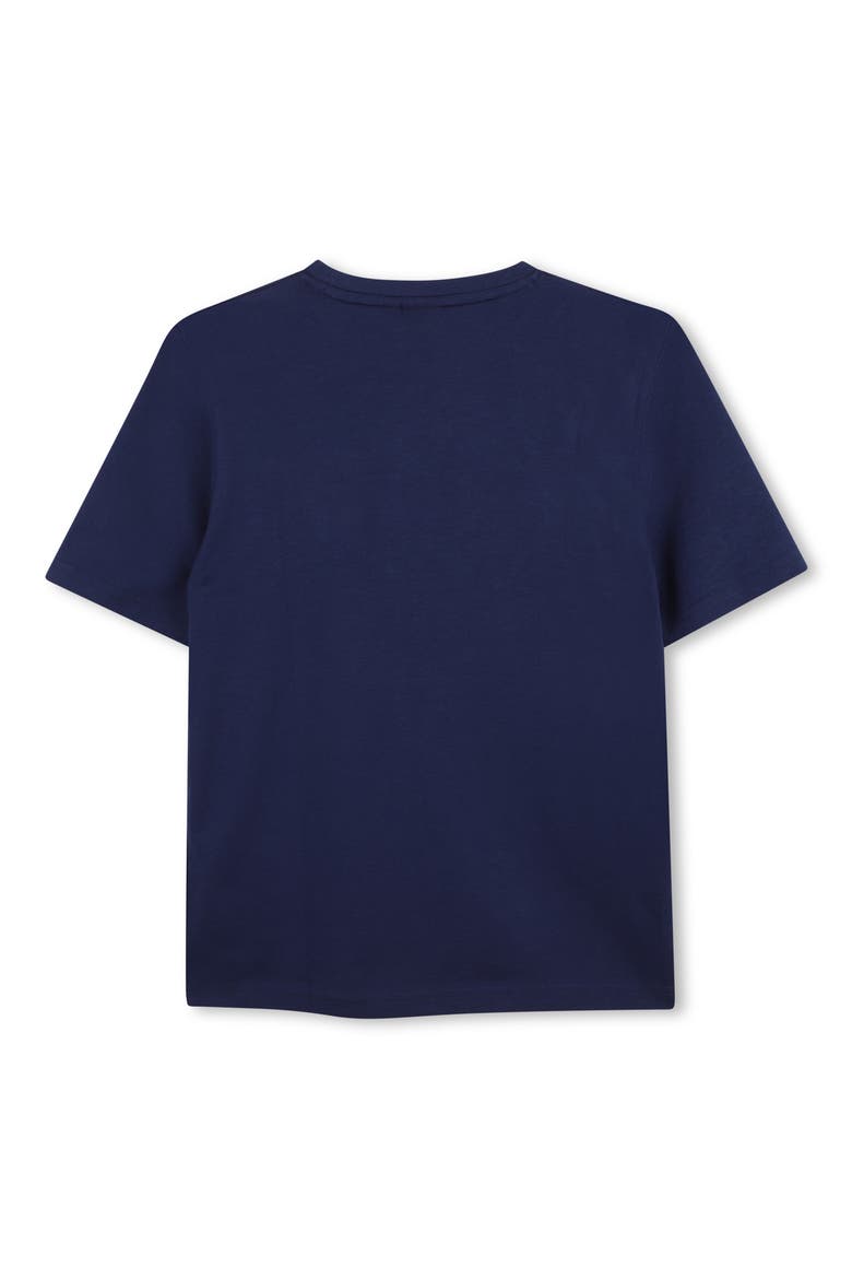 Kids' Short Sleeve Logo Graphic T-Shirt, Alternate, color, MEDIEVAL BLUE
