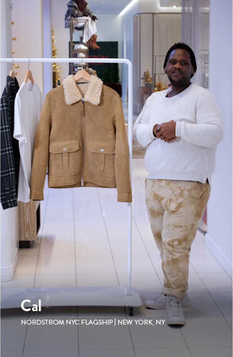 Roseberry Genuine Shearling & Suede Jacket, sales video thumbnail