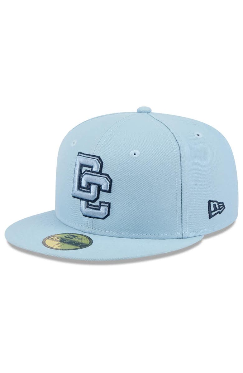 New Era Men's New Era Light Blue Washington Nationals 2025 City Connect Fan Pack 59FIFTY Fitted Hat, Alternate, color, Light Blue