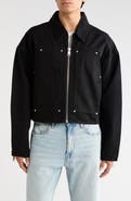 PURPLE BRAND Cropped Carpenter Jacket