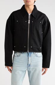 PURPLE BRAND Cropped Carpenter Jacket