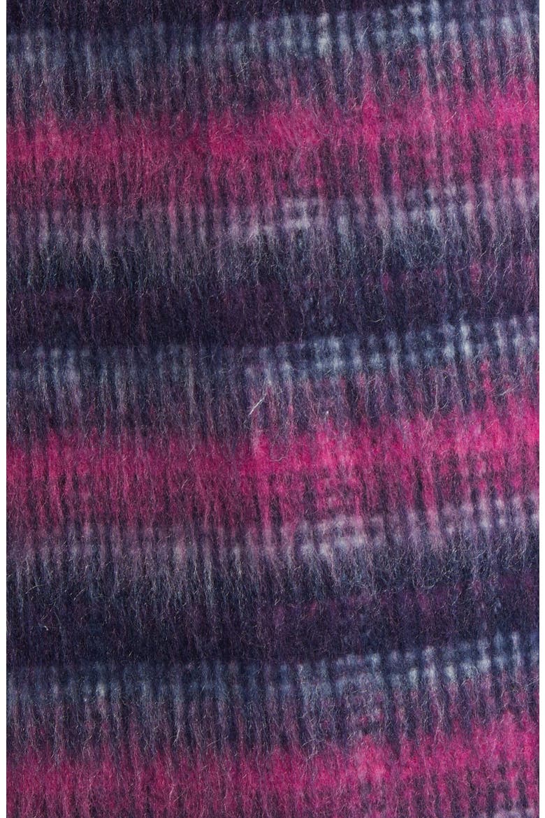 Lulla Stripe Recycled Polyester Blend Shacket, Alternate, color, FESTIVAL FUCHSIA