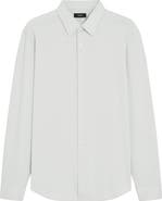 Theory Sylvain ND Structure Knit Button-Up Shirt