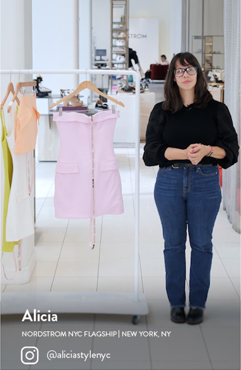 Naia Strapless Minidress, sales video thumbnail