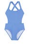 Summer Rib Textured Cut Out Cross Strap One Piece