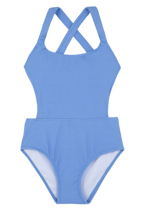 GOTTEX GOTTEX KIDS SUMMER RIB TEXTURED CUT OUT CROSS STRAP ONE PIECE