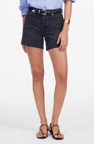 Madewell The Brynn Long Cutoff Denim Shorts