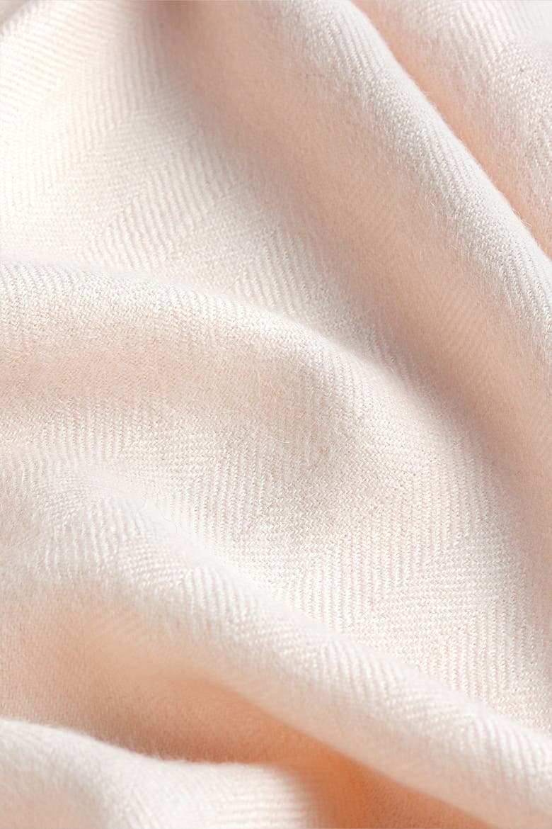 Herringbone Baby Alpaca Woven Blanket - Baby, Alternate, color, Pink