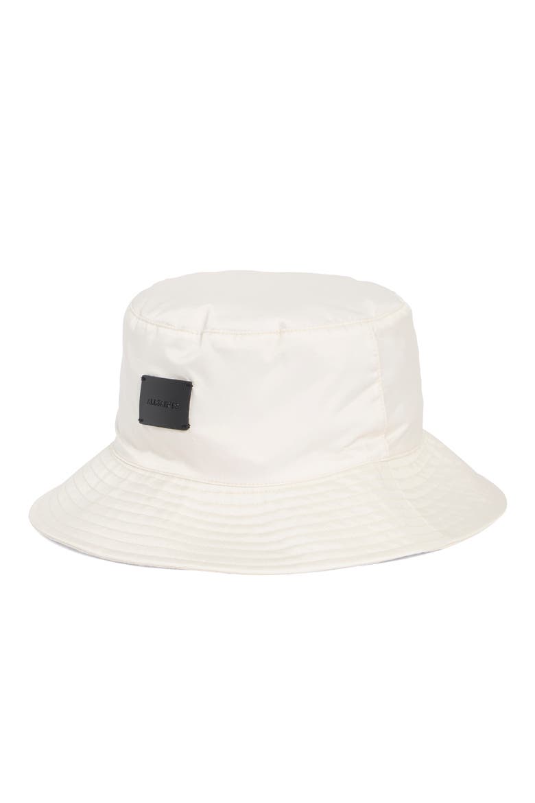 Taffeta Bucket Hat, Main, color, CHALK WHITE