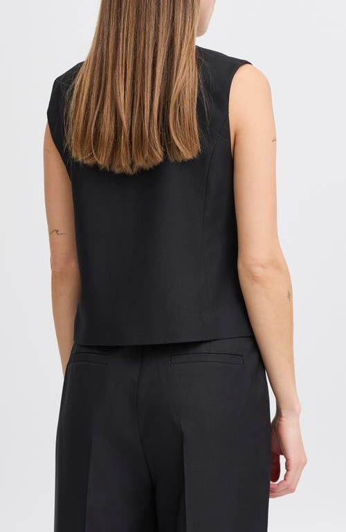 Shop Ichi Suit Vest In Black