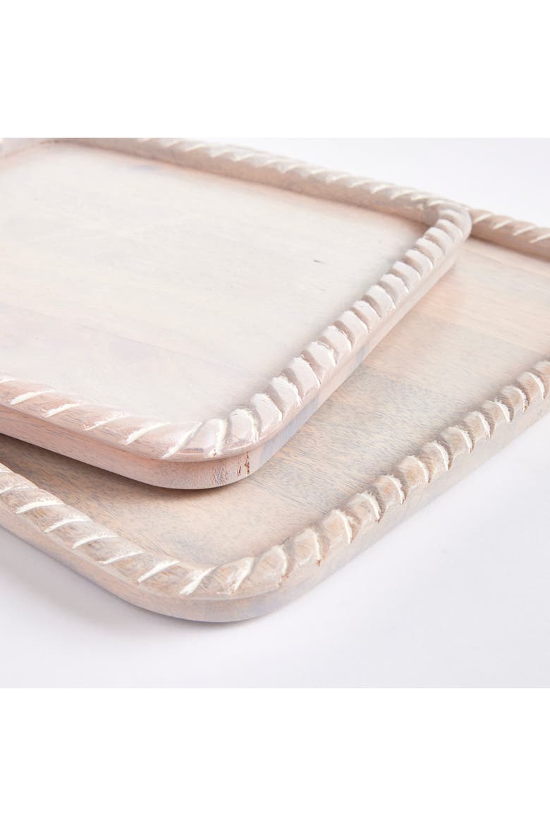 Langley Square Trays Set of 2, Alternate, color, White
