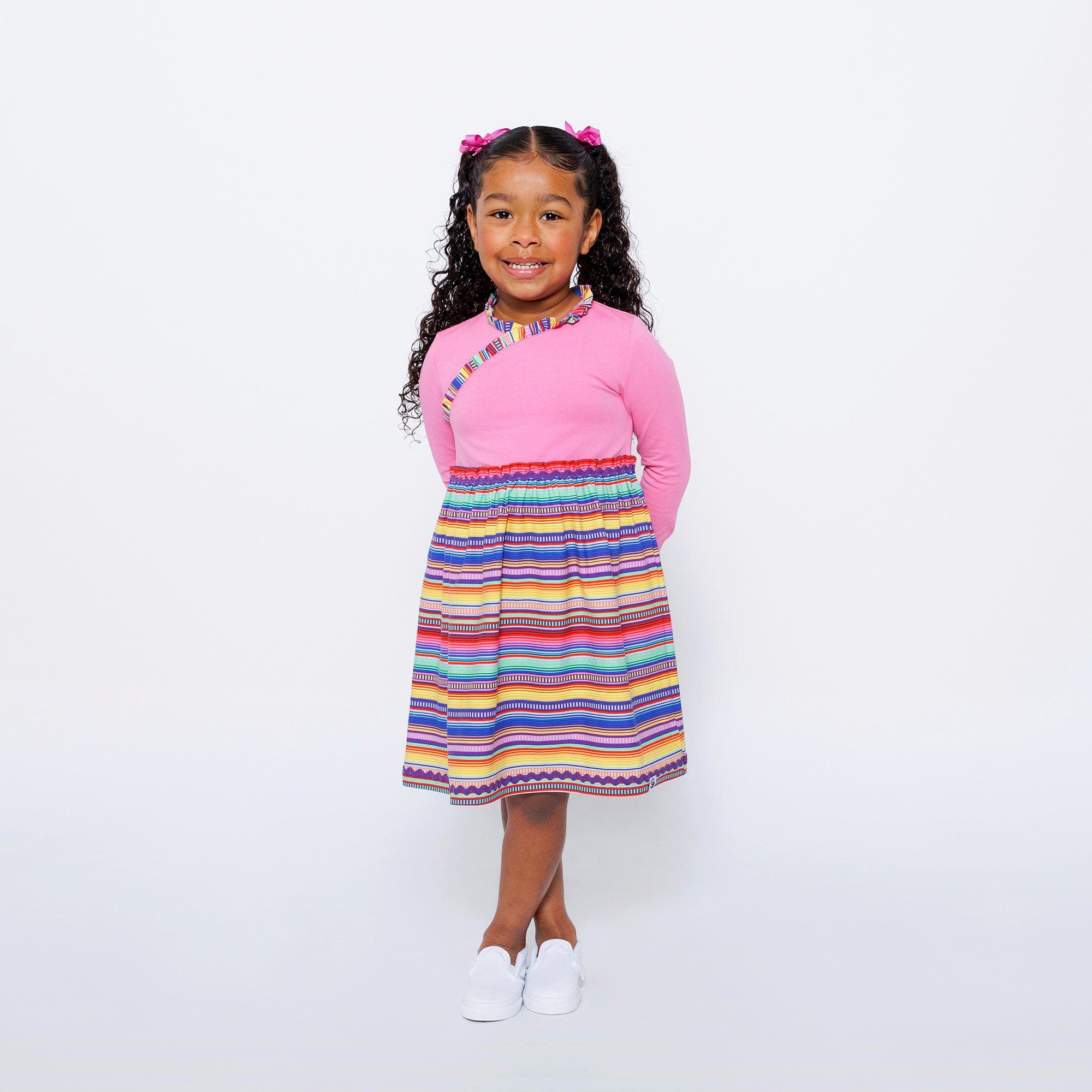 selected Pink Multicolor Stripe