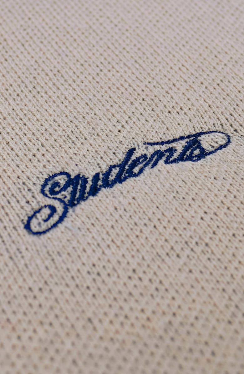 STUDENTS Evans Long Sleeve Colorblock Cotton Polo Sweater, Alternate, color, Navy