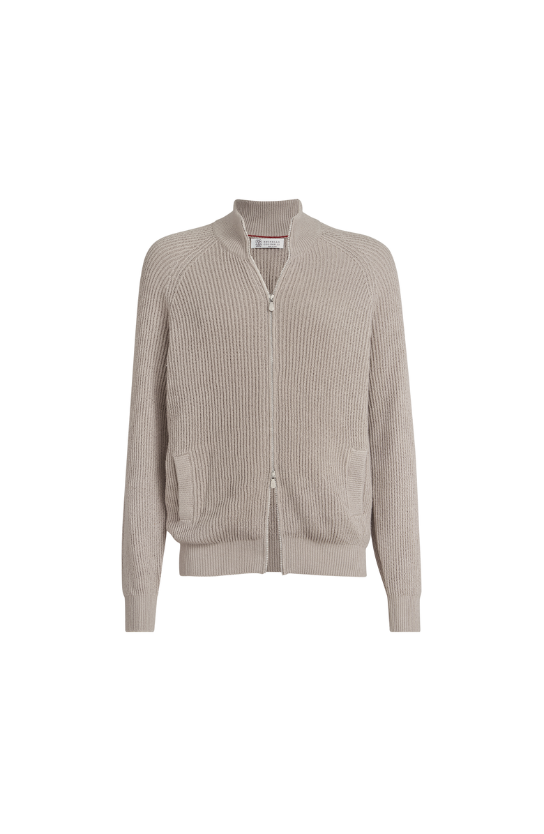 Brunello Cucinelli Malfilé cotton cardigan, Main, color, Yuta