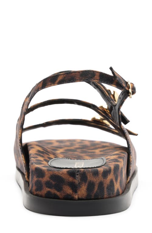 Arezzo Felice Slingback Platform Sandal In Animal Print