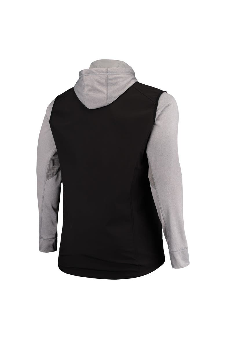 Men's Dunbrooke Black/Gray Arizona Cardinals Big & Tall Alpha Full-Zip Hoodie Jacket, Alternate, color, Black
