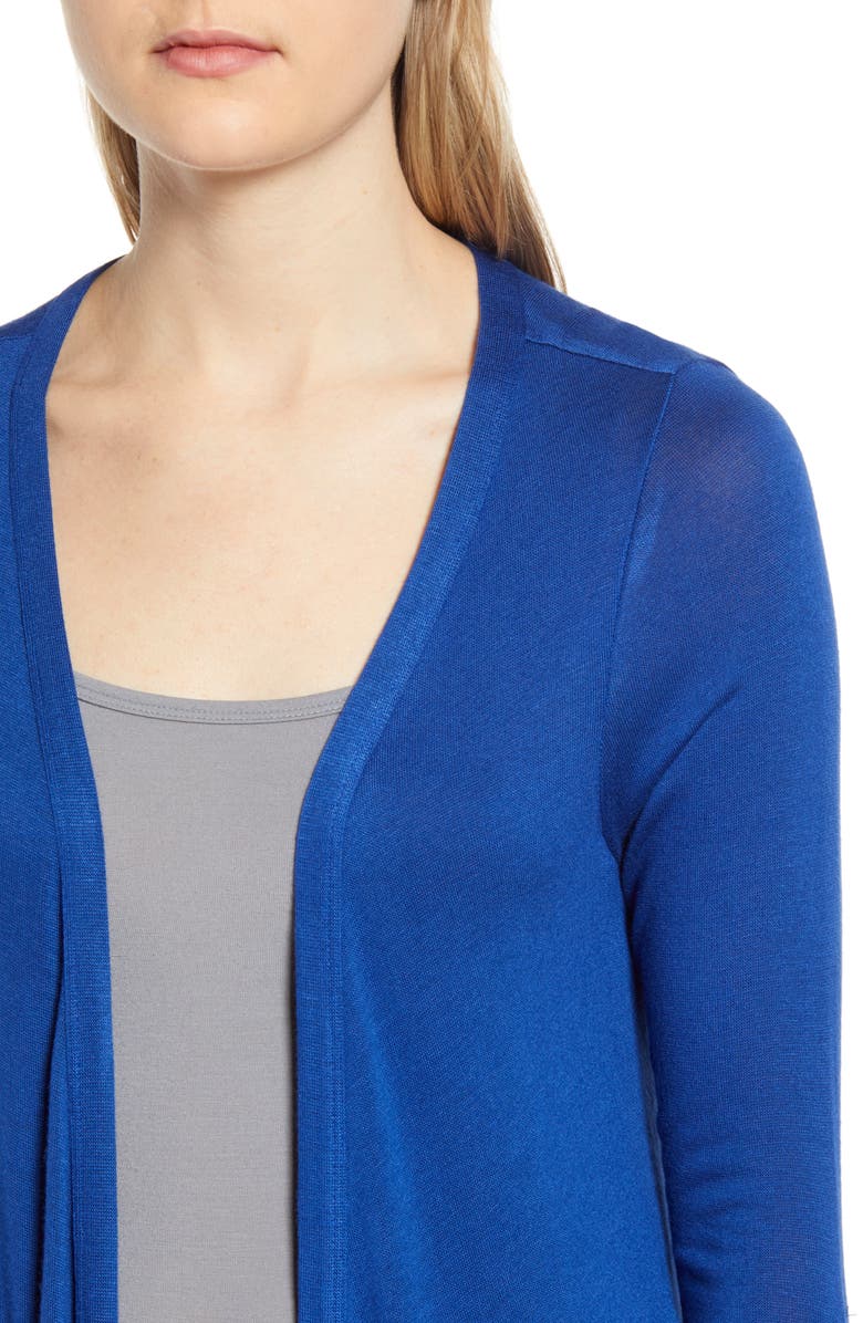 Bobeau Mixed Media Cardigan, Alternate, color, 